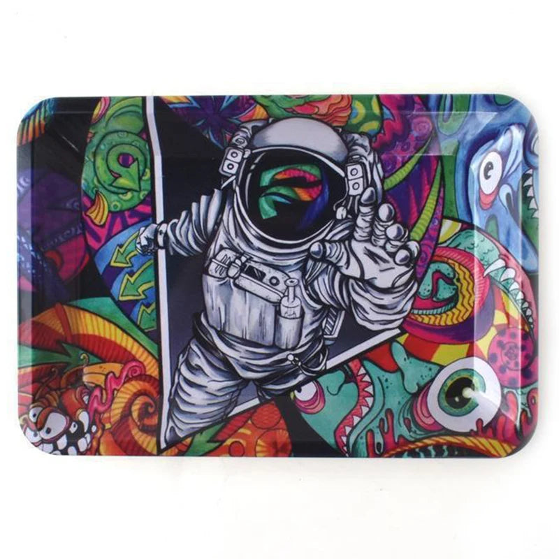 Multi-Design Rolling Tray & Grinder Set