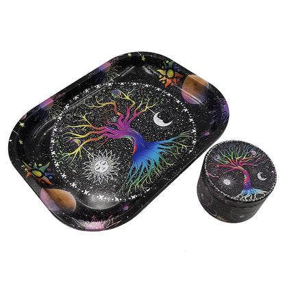 Mushroom Rolling Tray & Grinder Set